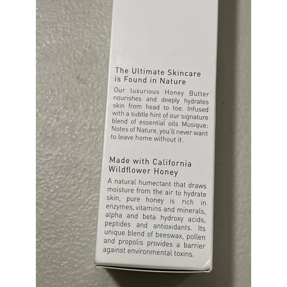 Marin Bee Honey Butter Organic Cruelty Free No Parabens, Phthalates NEW